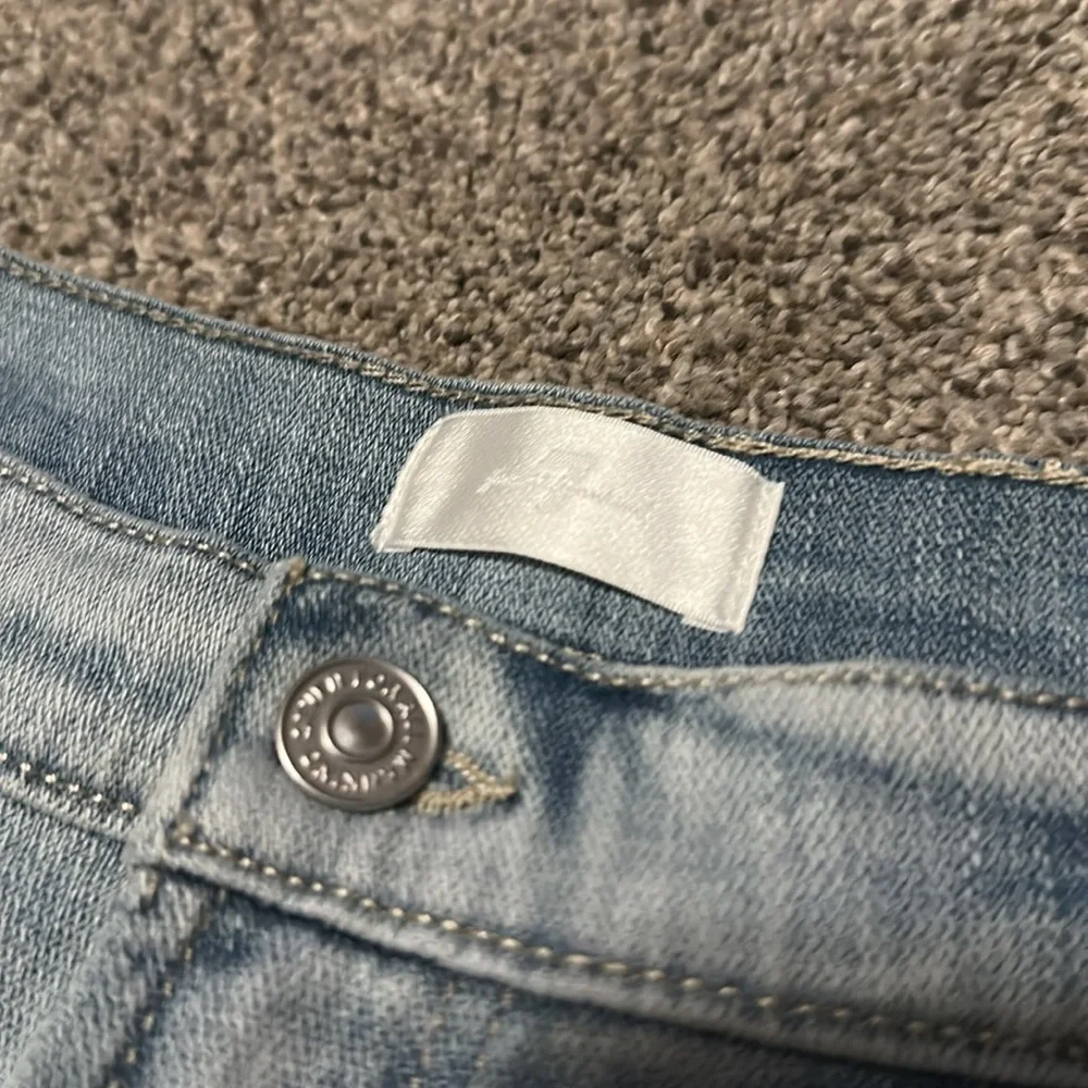 NWT 7 For All Mankind Cuffed Mid Roll Shorts 32 Broken Twill Coco Prive 7FAM - Picture 9 of 11
